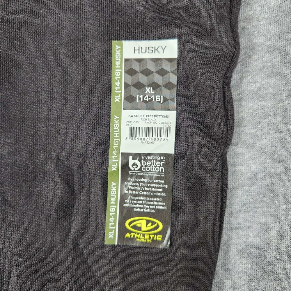 Athletic Works Core Fleece Jogger Pants Boys XL 14-16 Husky Black Gray Lot of 3 - Picture 12 of 14
